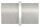 Verbindungsstück für Rohr 42,4x3,0mm zum Stecken und Kleben, L: 65mm, V2A