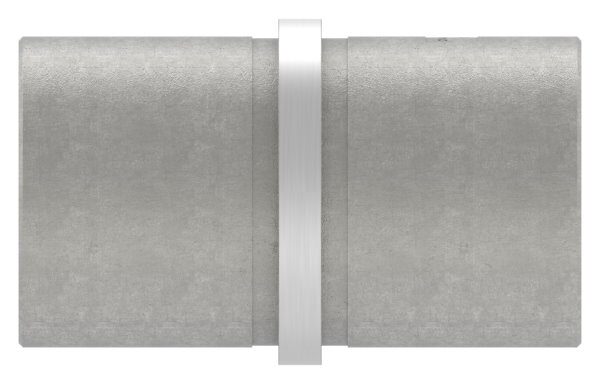 Verbindungsstück für Rohr 40,0x2,0mm zum Stecken und Kleben, L: 65mm, V2A