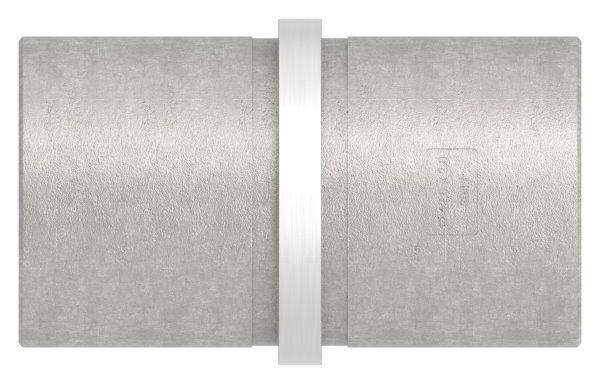 Verbindungsstück für Rohr 40,0x2,0mm zum Stecken und Kleben, L: 65mm, V2A