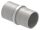 Verbindungsstück für Rohr 40,0x2,0mm zum Stecken und Kleben, L: 65mm, V2A