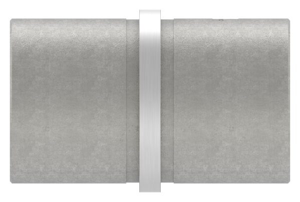 Verbindungsstück für Rohr 42,4x2,0mm zum Stecken und Kleben, L: 65mm, V4A
