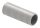 Verbindungsstück für Rohr 26,9x2,0mm, zum Stecken und Kleben, L: 65mm, V2A