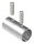 Verbindungshülse für Rohr 33,7x2,0mm, mit Klemmschrauben, L: 65mm, V2A