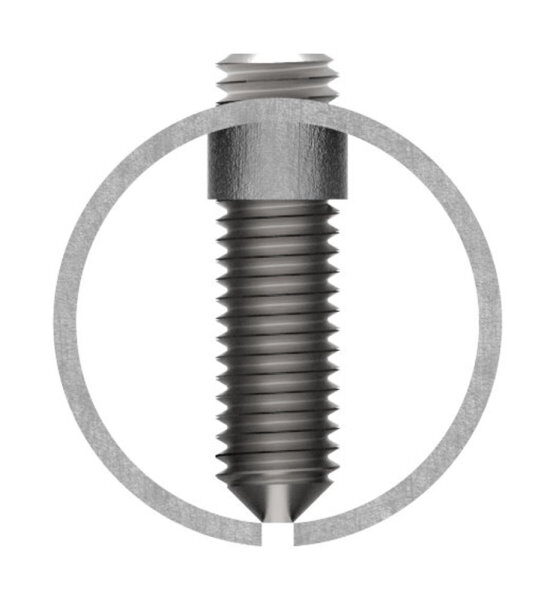 Verbindungshülse für Rohr 33,7x2,5mm, mit Klemmschrauben, L: 65mm, V2A
