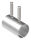 Verbindungshülse für Rohr 42,4x2,0mm, mit Klemmschrauben, L: 65mm, V2A