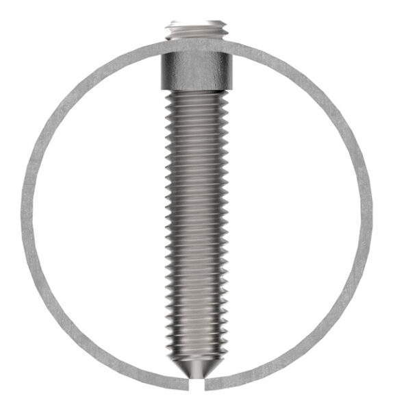 Verbindungshülse für Rohr 48,3x2,0mm, mit Klemmschrauben, L: 65mm, V2A