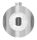 Anschlussstück 90°, mit Klemmschraube, für Rohr 33,7x2,0mm, Anschluss oben: 33,7mm, V2A