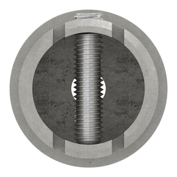 Anschlussstück 90°, mit Klemmschraube, für Rohr 42,4x2,5mm, Anschluss oben: 42,4mm, V2A