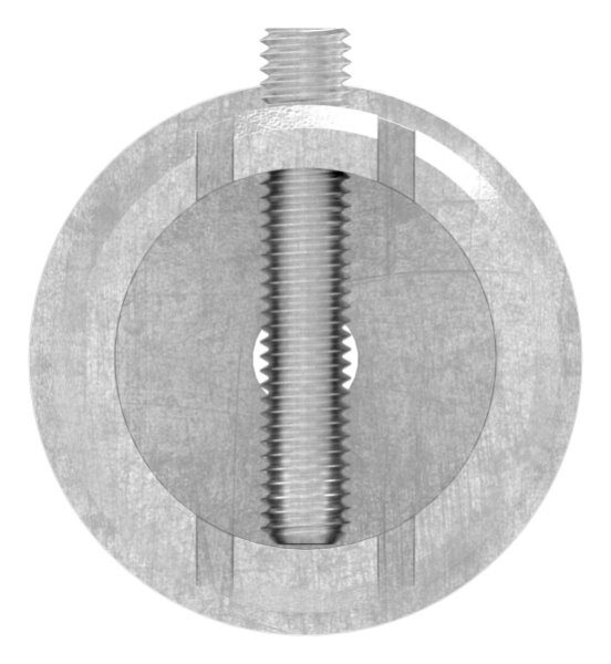 Anschlussstück 90°, mit Klemmschraube, für Rohr 48,3x2,0mm, Anschluss oben: 48,3mm, V2A