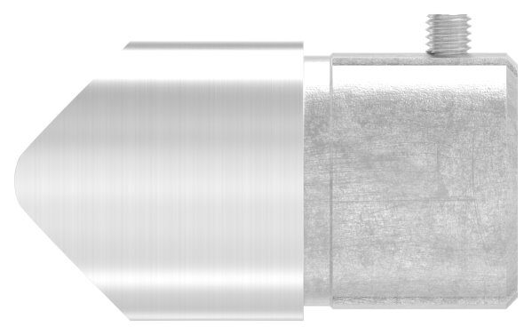 Anschlussstück 90°, mit Klemmschraube, für Rohr 48,3x2,0mm, Anschluss oben: 48,3mm, V2A