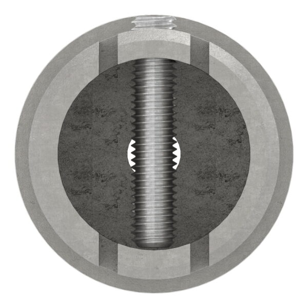 Anschlussstück 90°, mit Klemmschraube, für Rohr 48,3x2,5mm, Anschluss oben: 48,3mm, V2A