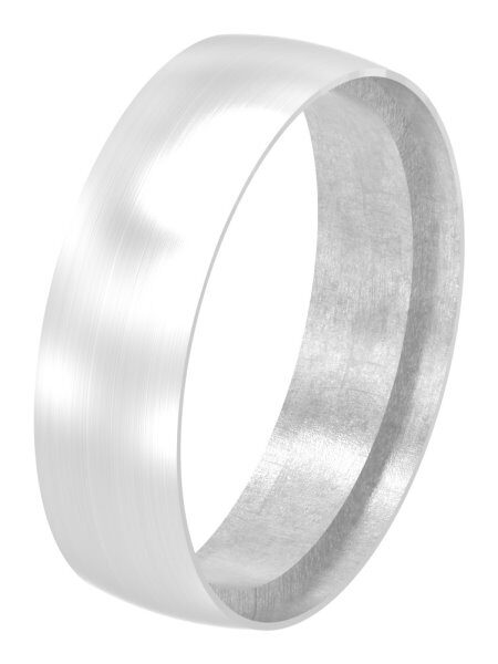 Ring für Rohr 33,7mm, geschliffen Korn 240, V2A
