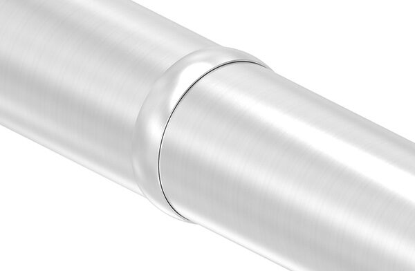 Ring für Rohr 33,7mm, geschliffen Korn 240, V2A