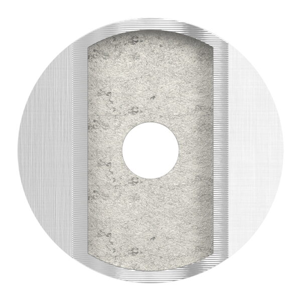 Rohrsattel für Rohr 42,4x2,0mm, Anschluss oben: Rohr 42,4mm, V2A
