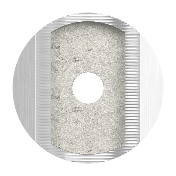 Rohrsattel für Rohr 33,7x2,0mm, Anschluss oben: Rohr 42,4mm, V2A