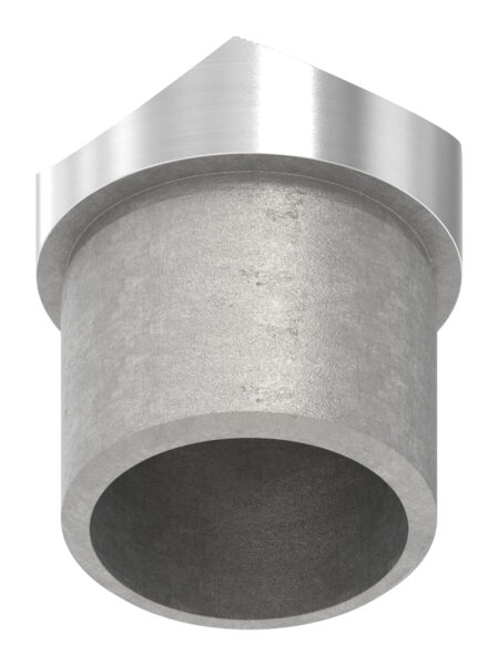 Rohrsattel für Rohr 33,7x2,0mm, Anschluss oben: Rohr 42,4mm, V2A