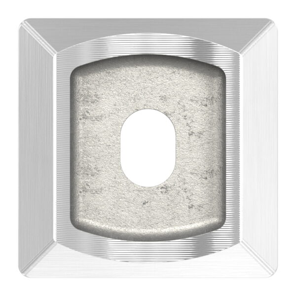 Rohrsattel, für 40 x 40 x 2,0mm, oben für Ø 42,4mm, V2A