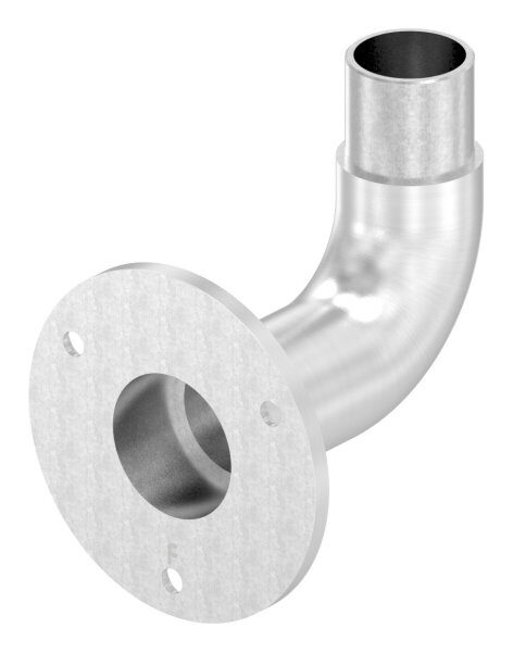 Wandhalter 90°, zum Stecken, für Rohr 33,7x2,0mm, V2A
