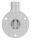 Wandhalter 90°, zum Stecken, für Rohr 33,7x2,0mm, V2A