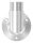 Wandhalter 90°, zum Stecken, für Rohr 42,4x2,0mm, V2A