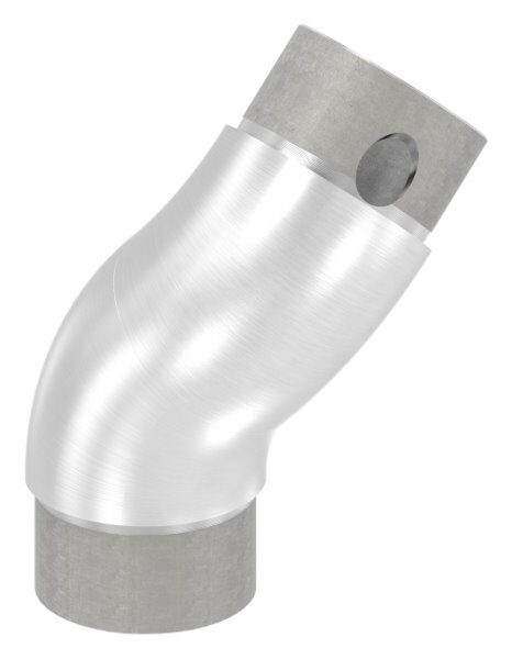 Rohrbogen 90°, zum Stecken, verstellbar, für Rohr 48,3x2,0mm, V2A