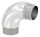 Rohrbogen 90°, zum Stecken, für Rohr 42,4x2,5mm, V2A