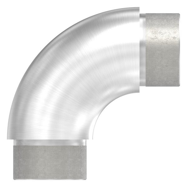 Rohrbogen 90°, zum Stecken, für Rohr 42,4x3mm, V2A
