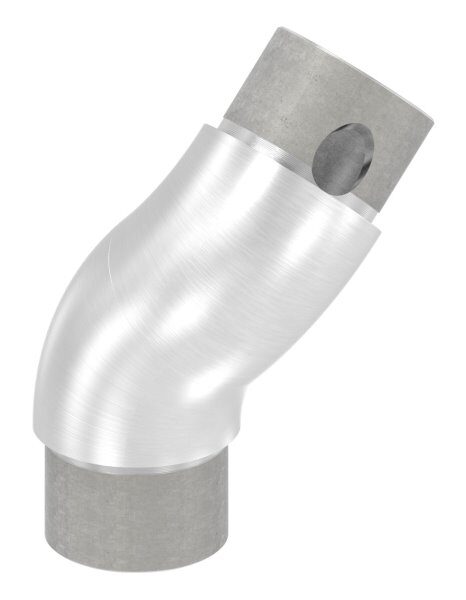 Rohrbogen 90°, zum Stecken, verstellbar, für Rohr 42,4x2,5mm, V2A