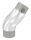Rohrbogen 90°, zum Stecken, verstellbar, für Rohr 42,4x2,5mm, V2A
