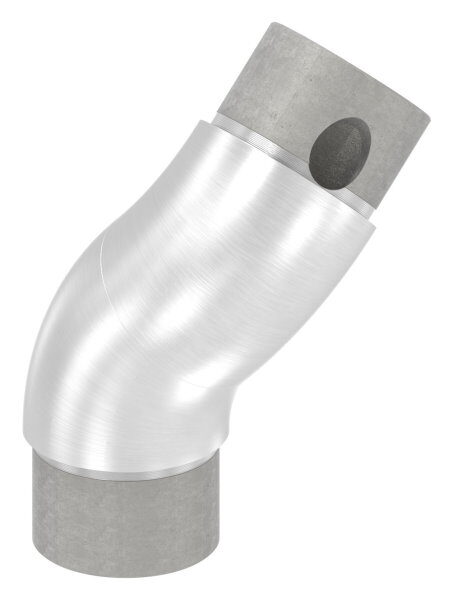 Rohrbogen verstellbar, hohl mit Langlöchern für Kabeldurchführung, für 42,4x2,0mm, V2A