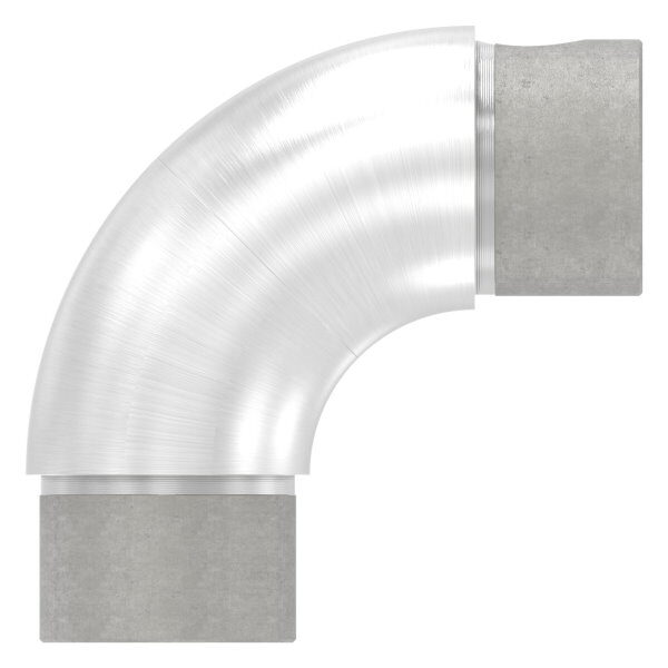 Rohrbogen verstellbar, hohl mit Langlöchern für Kabeldurchführung, für 42,4x2,0mm, V2A