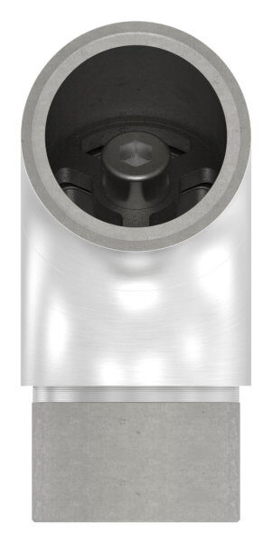 Rohrbogen verstellbar, hohl mit Langlöchern für Kabeldurchführung, für 42,4x2,0mm, V2A