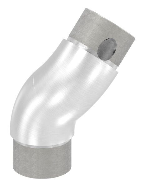 Rohrbogen 90°, zum Stecken, verstellbar, für Rohr 42,4x2,0mm, V4A