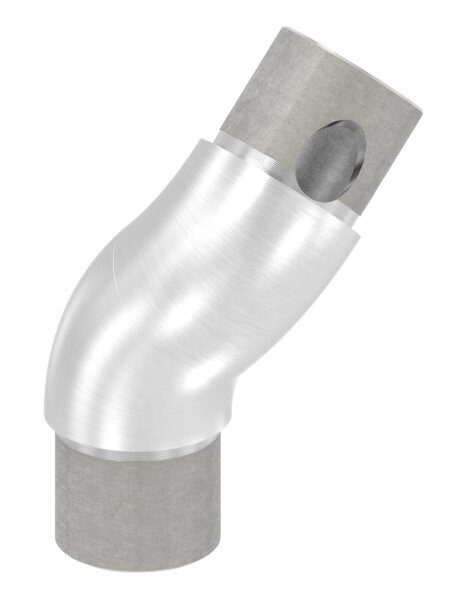 Rohrbogen 90°, zum Stecken, verstellbar, für Rohr 33,7x2,0mm, V2A