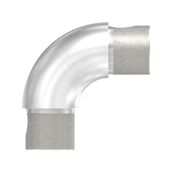 Rohrbogen 90°, zum Stecken, verstellbar, für Rohr 33,7x2,0mm, V2A