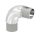 Rohrbogen 90°, zum Stecken, verstellbar, für Rohr 33,7x2,0mm, V2A