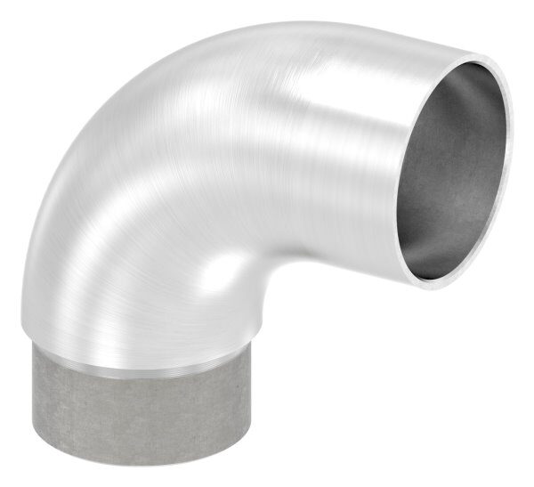 Anschlussbogen 90°, zum Stecken, für Rohr 42,4x2,0mm, V2A