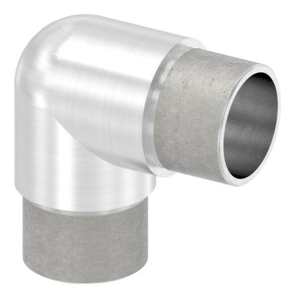 Rohrbogen 90° eng, zum Stecken, für Rohr 33,7x2,0mm, V2A