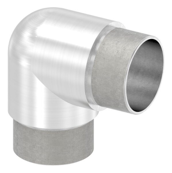 Rohrbogen 90° eng, zum Stecken, für Rohr 42,4x2,5mm, V2A