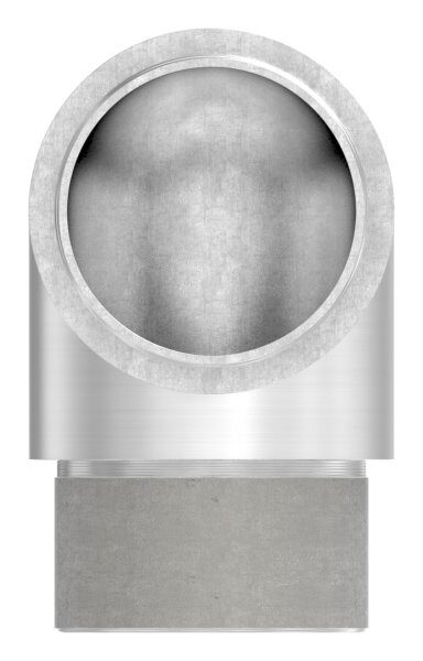 Rohrbogen 90° eng, zum Stecken, für Rohr 42,4x3mm, V2A