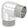 Rohrbogen 90° eng, zum Stecken, für Rohr 42,4x3mm, V2A