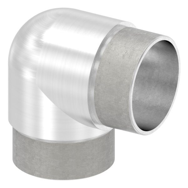 Rohrbogen 90° eng, zum Stecken, für Rohr 48,3x2,0mm, V2A