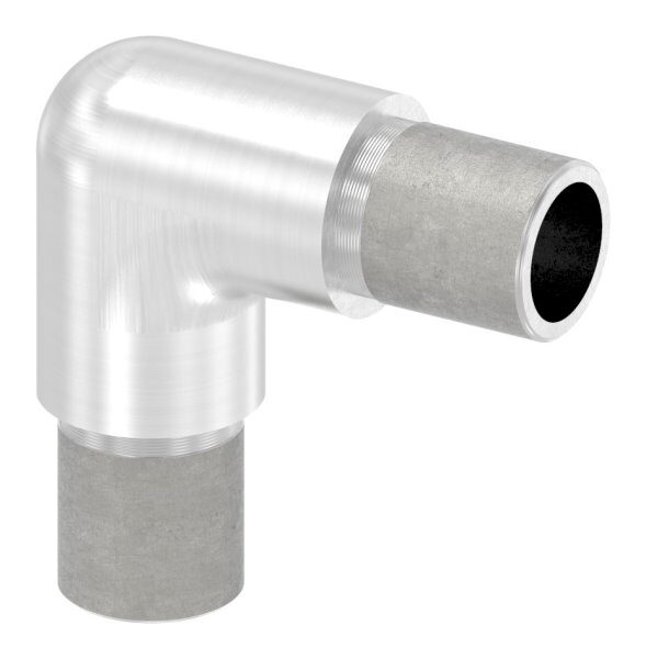 Rohrbogen 90° eng, zum Stecken, für Rohr 21,3x2,0mm, V2A