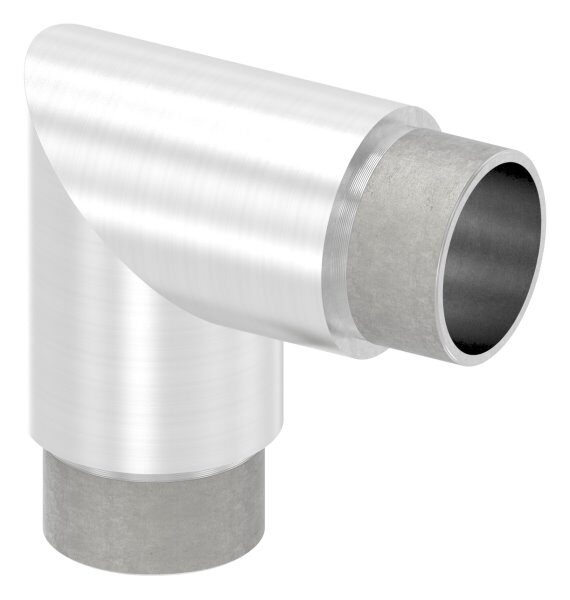 Eckstück 90°, zum Stecken, für Rohr 42,4x3,0mm, V2A