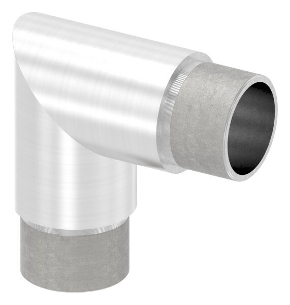 Eckstück 90°, zum Stecken, für Rohr 33,7x2,0mm, V4A