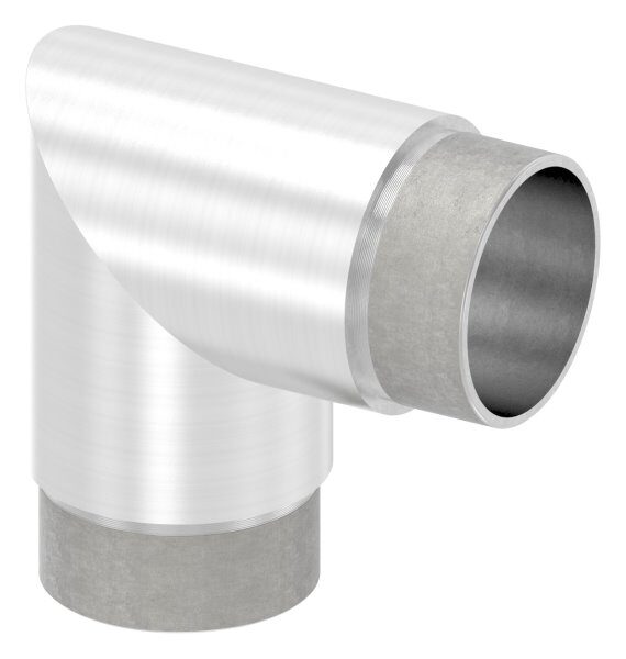 Eckstück 90°, zum Stecken, für Rohr 48,3x2,0mm, V2A