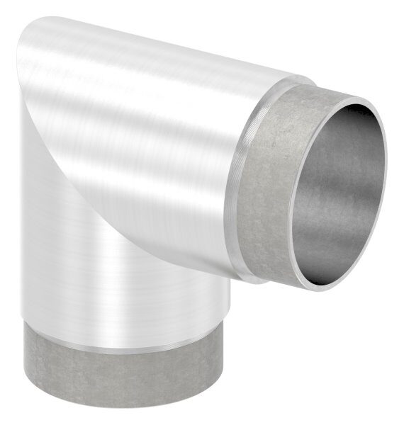 Eckstück 90°, zum Stecken, für Rohr 60,3x2,0mm, V2A