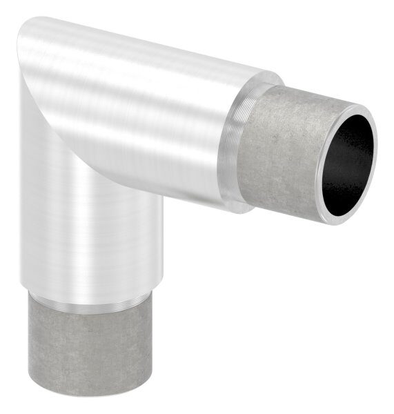 Eckstück 90°, zum Stecken, für Rohr 26,9x2,0mm, V2A