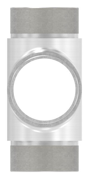 Kreuzstück mit gleichen Abgängen, zum Stecken, für Rohr 48,3x2,0mm, V2A