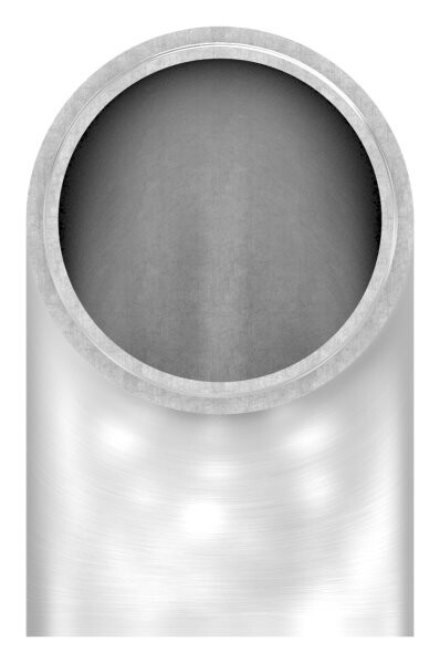 Endbogen 90°, zum Stecken, für Rohr 48,3x2,0mm, flach, V2A